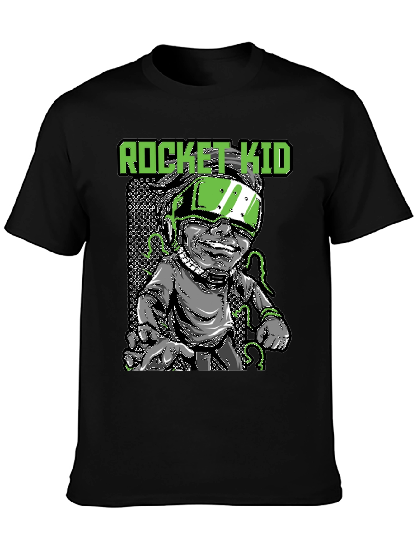 Rocket Kid Graphic T-Shirt - Black