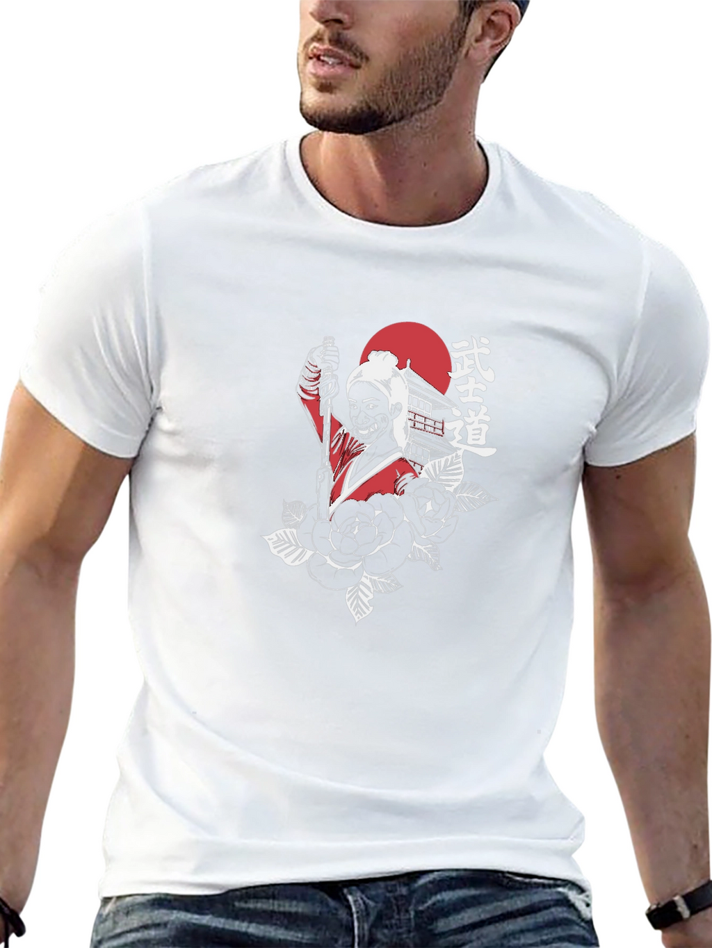 Samurai Graphic Black T-Shirt