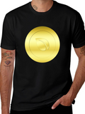 Gold Leaf Emblem Black T-Shirt