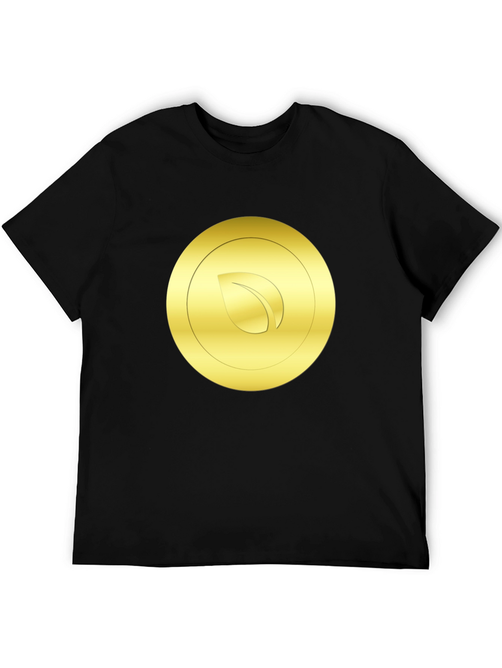 Gold Leaf Emblem Black T-Shirt