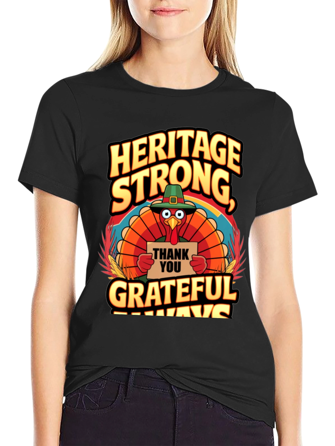 Heritage Strong Grateful Always Turkey T-Shirt