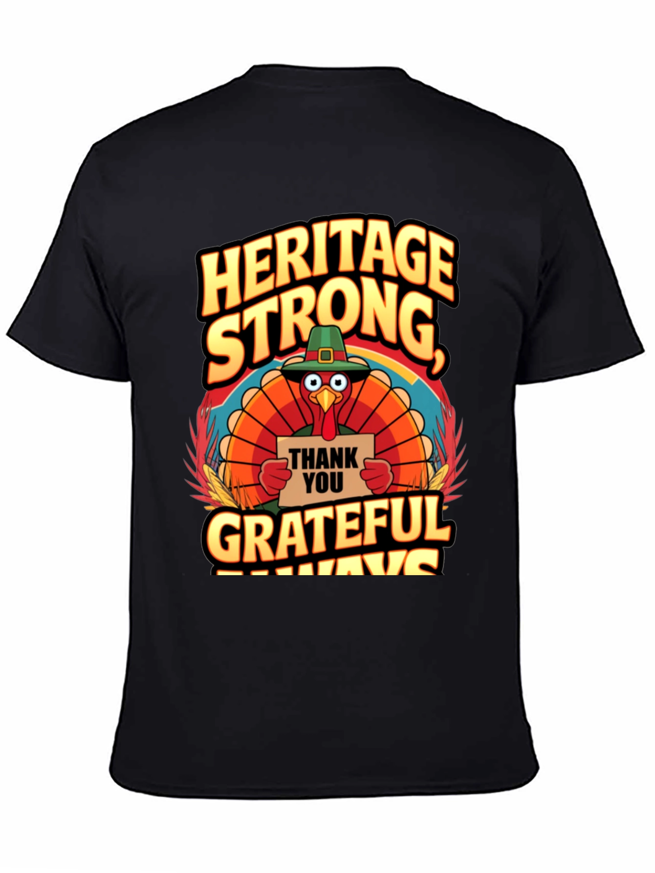 Heritage Strong Grateful Always Turkey T-Shirt