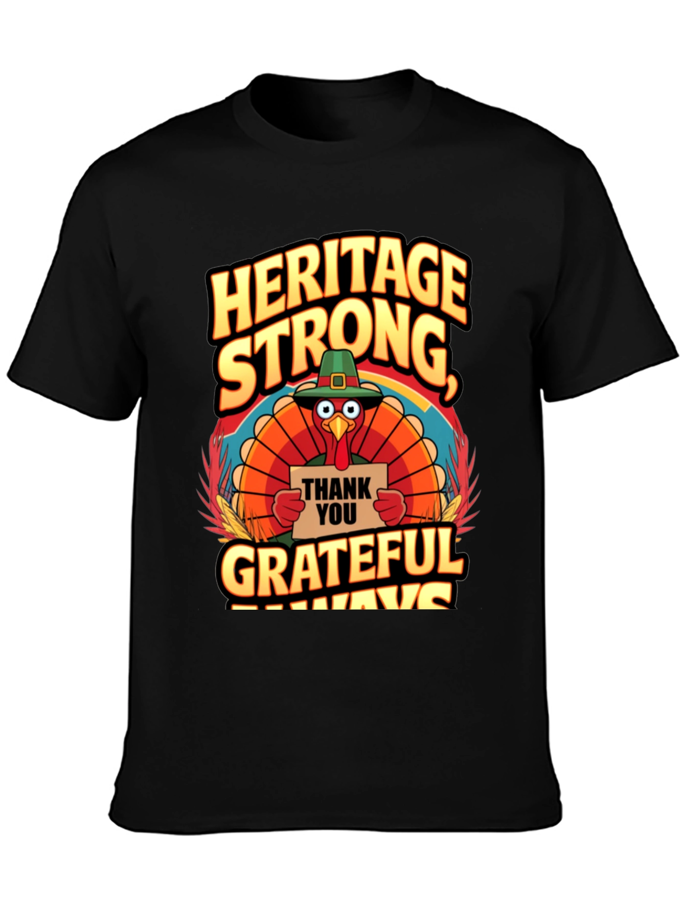 Heritage Strong Grateful Always Turkey T-Shirt