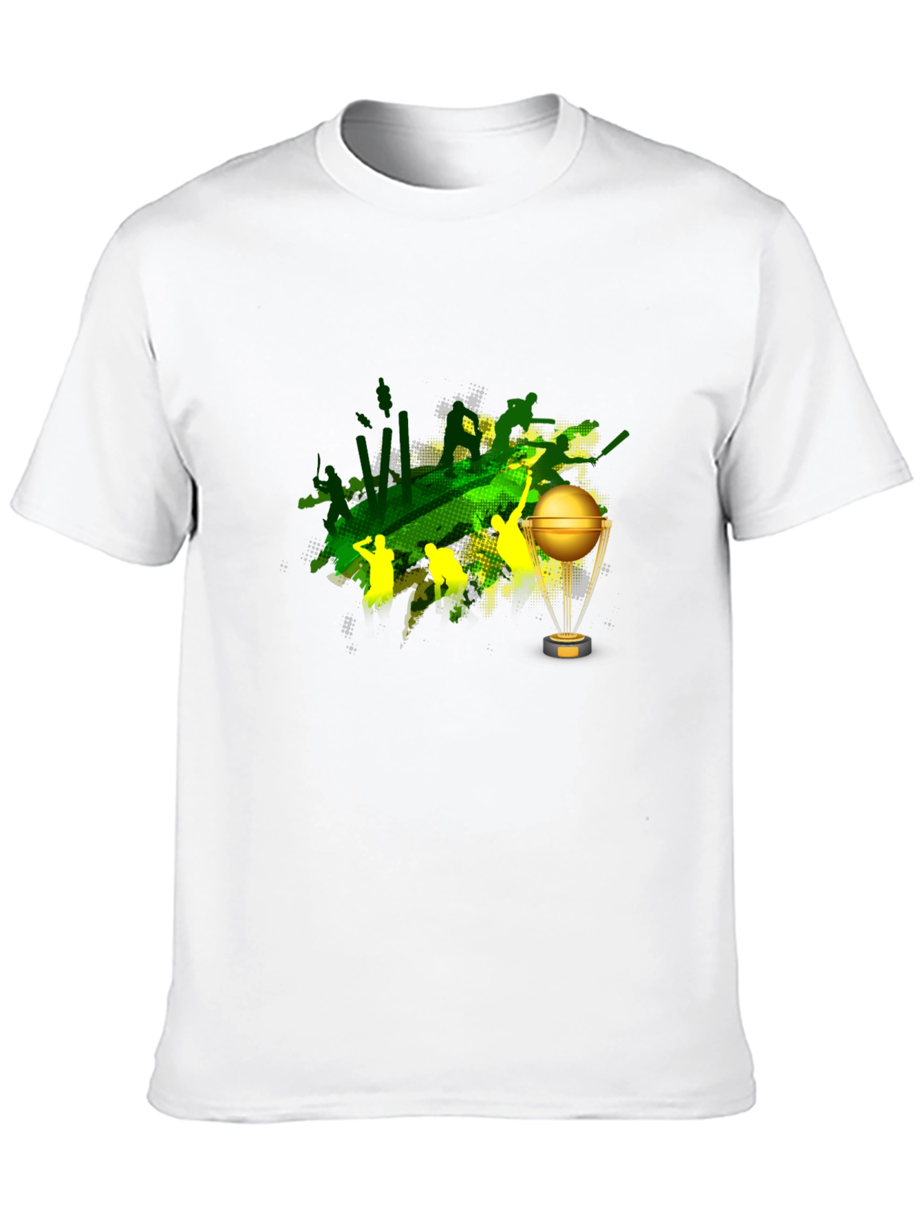 Cricket World Cup Graphic Tee - Black Cotton Blend