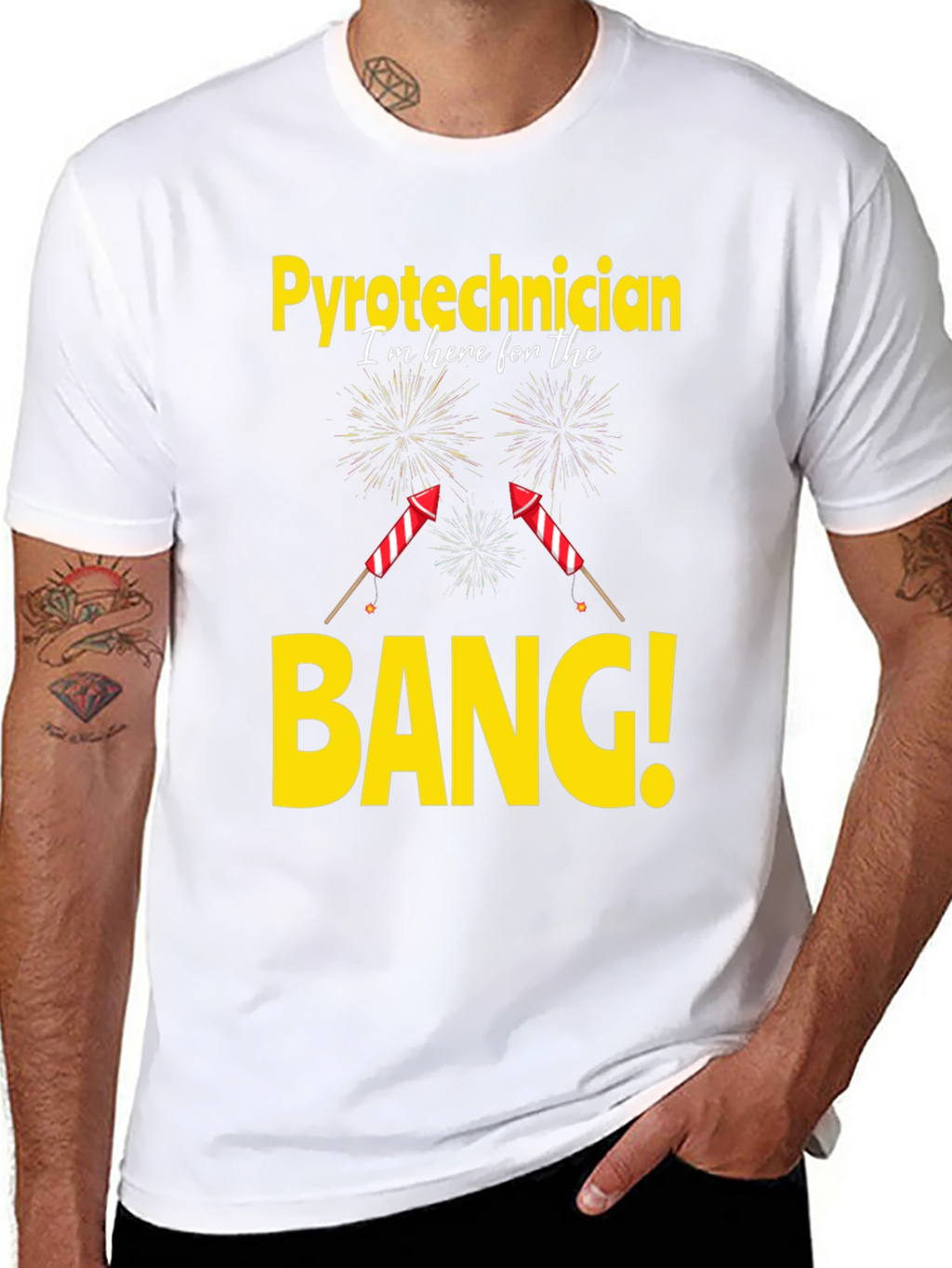 Pyrotechnician T-Shirt - Im Here For The Bang!