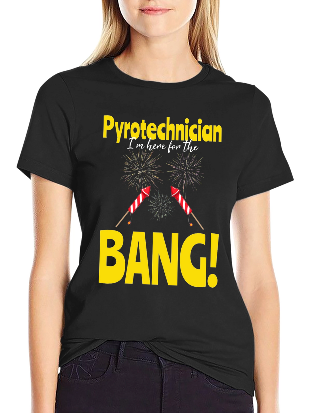 Pyrotechnician T-Shirt - Im Here For The Bang!