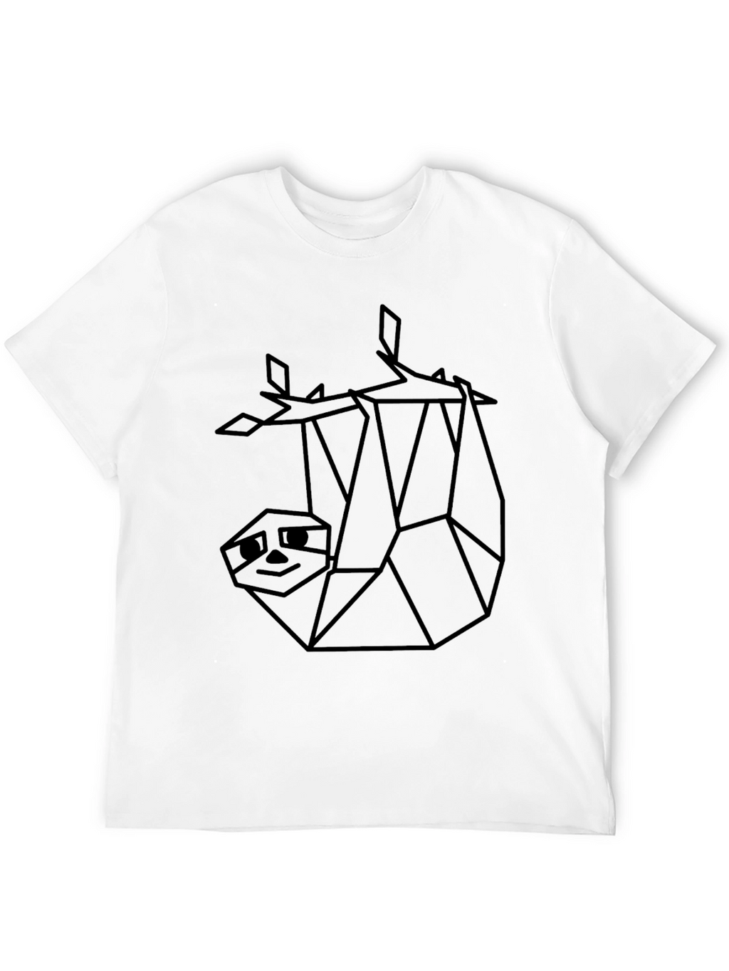 Geometric Sloth T-Shirt - Casual & Unique
