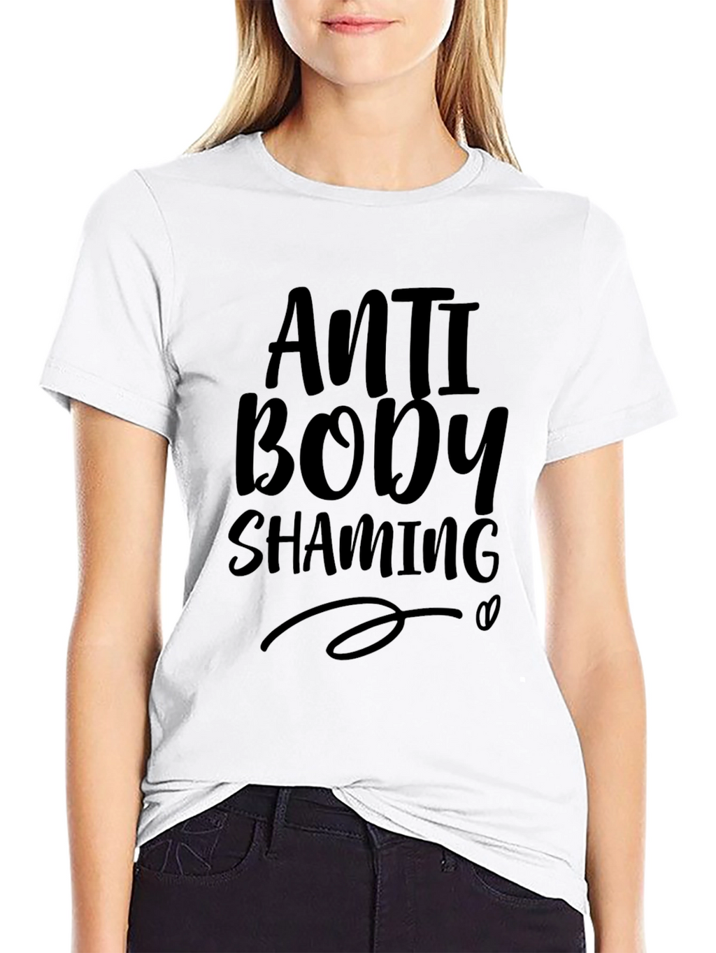 Anti Body Shaming Black T-Shirt