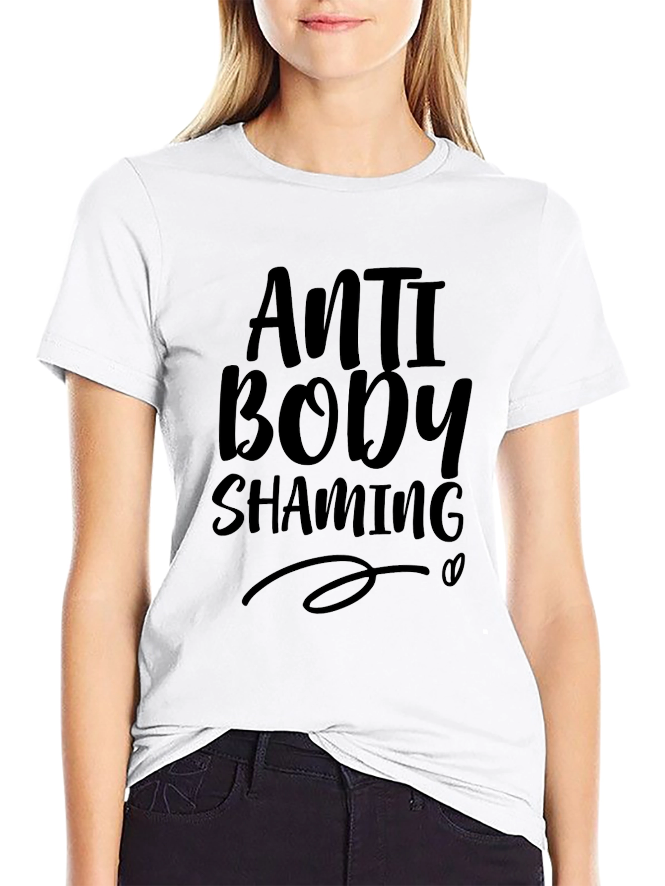 Anti Body Shaming Black T-Shirt