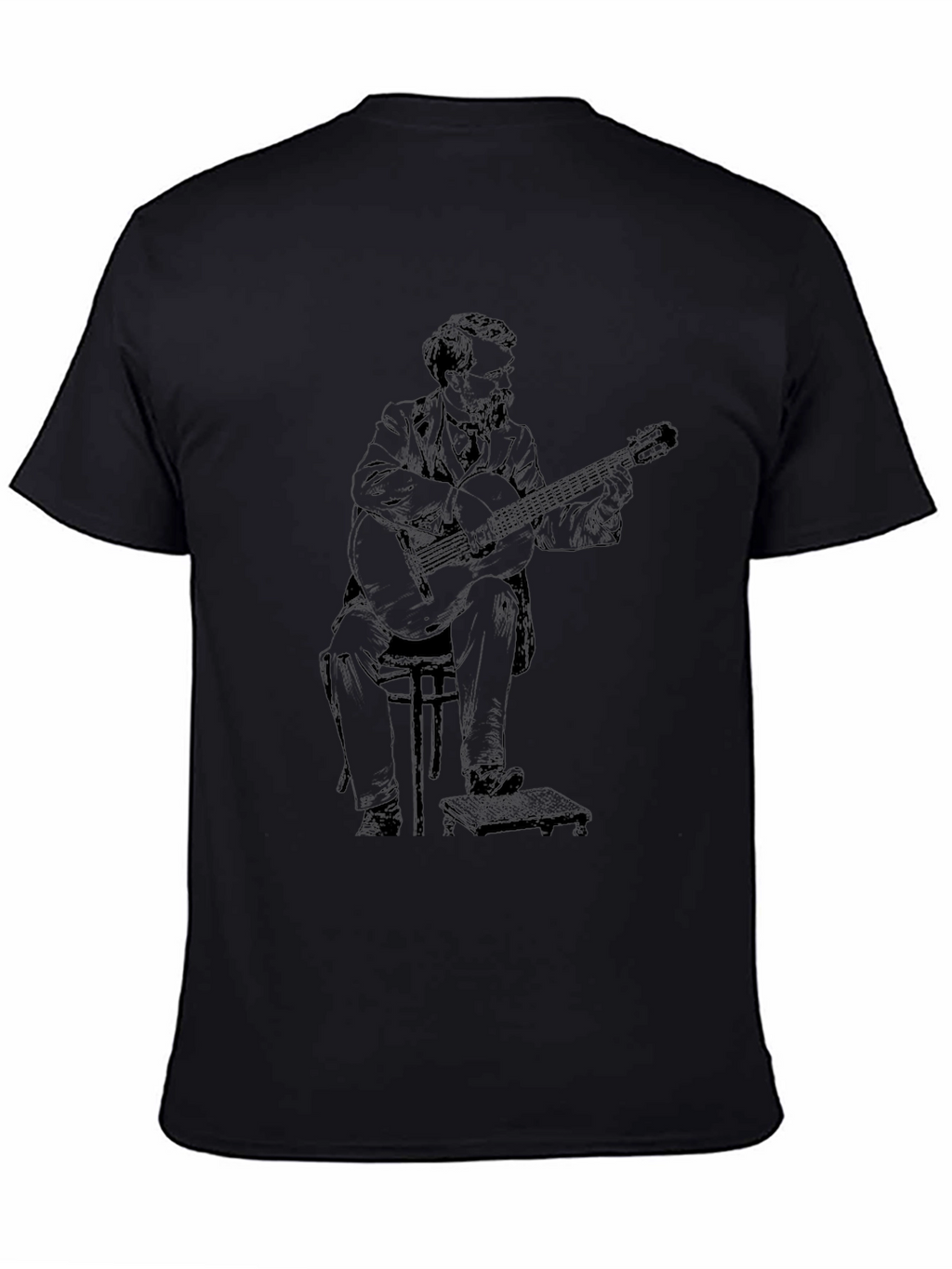 Guitarist Graphic Tee - Classic Black T-Shirt