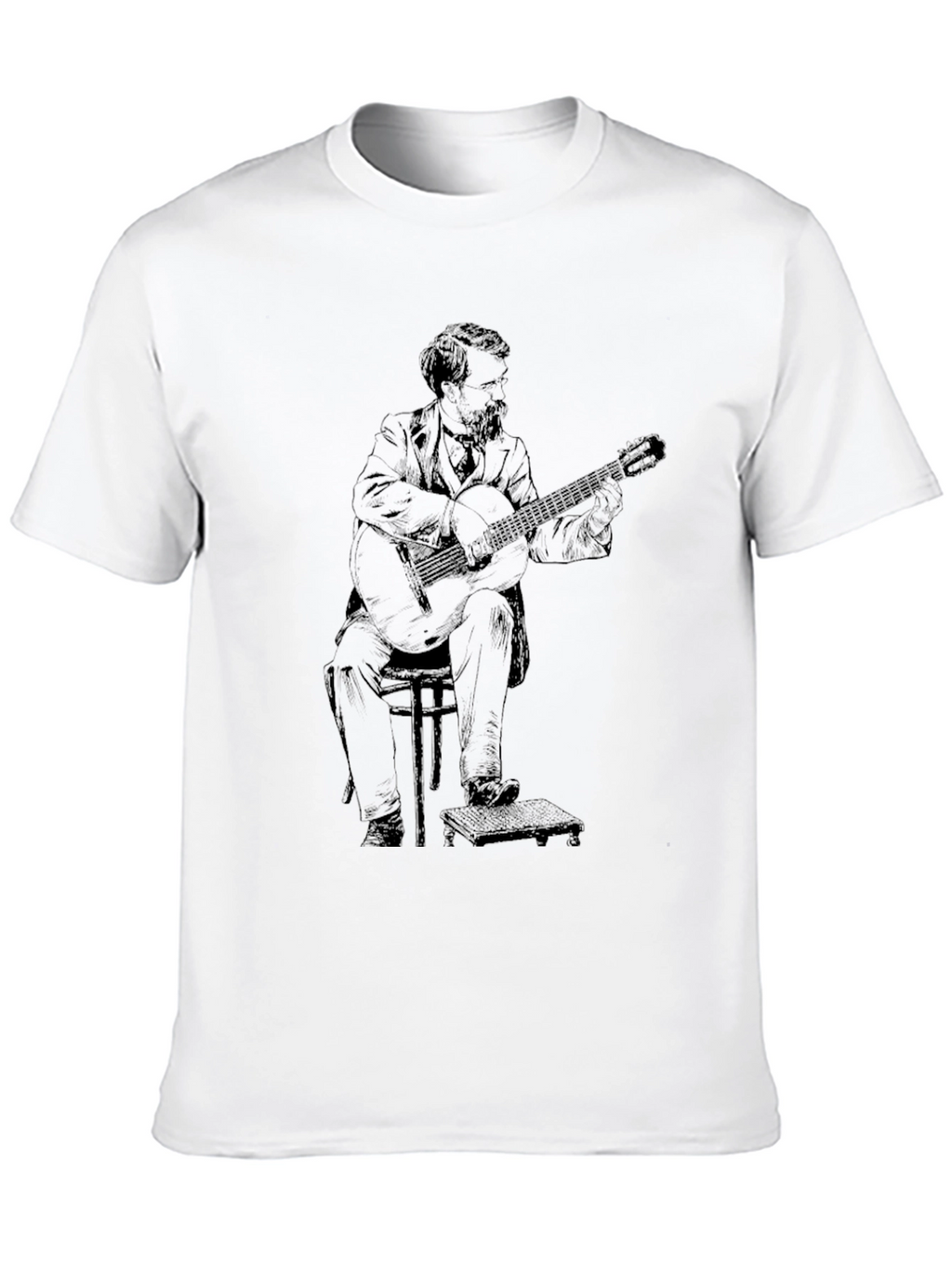 Guitarist Graphic Tee - Classic Black T-Shirt