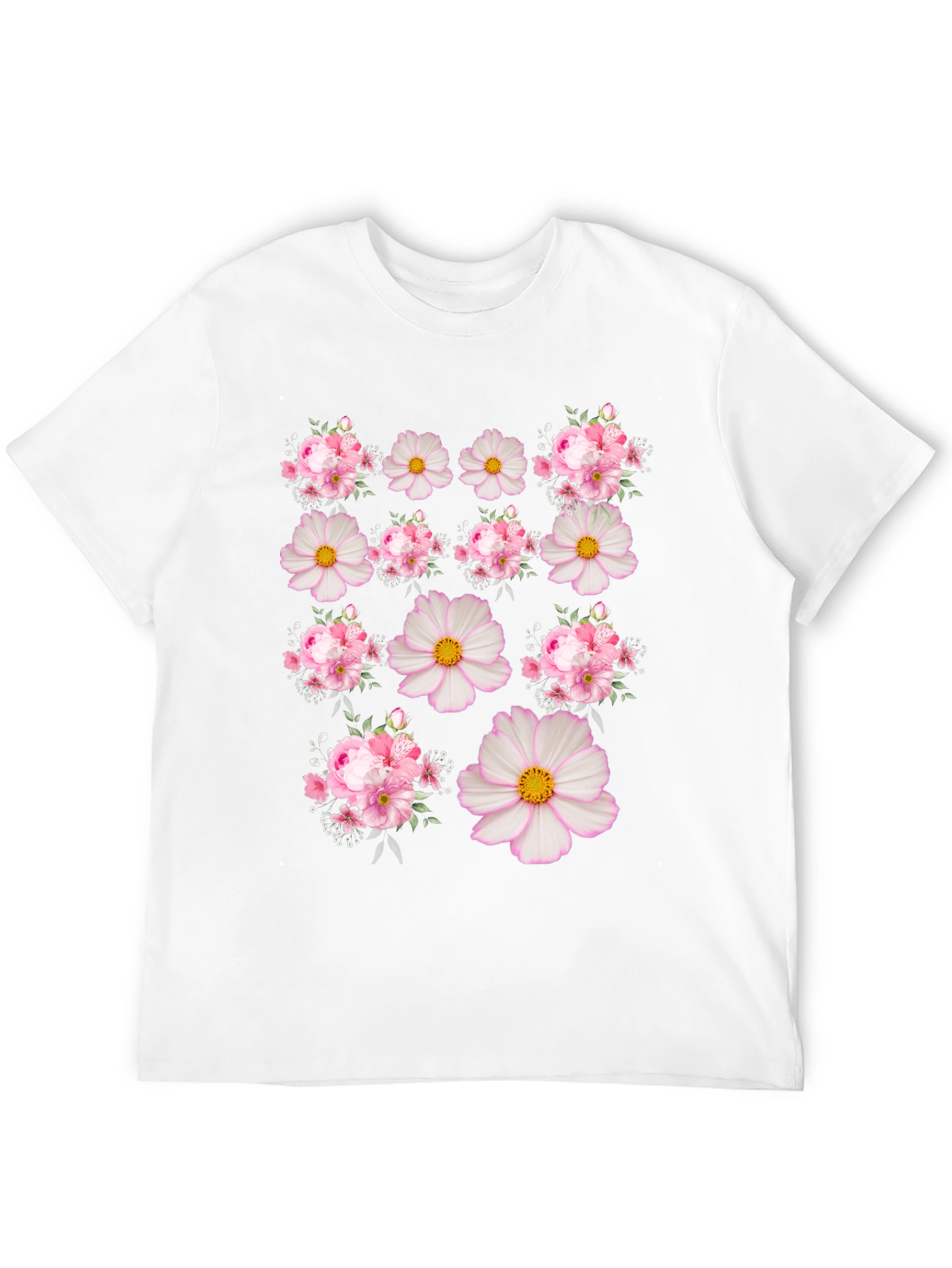 Floral Print Crew Neck T-Shirt