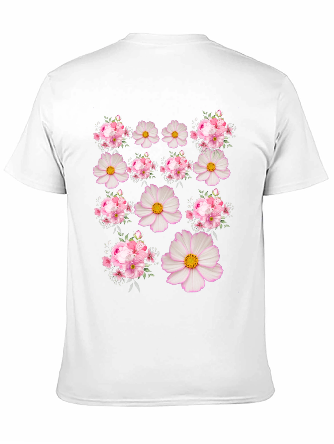 Floral Print Crew Neck T-Shirt