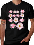 Floral Print Crew Neck T-Shirt