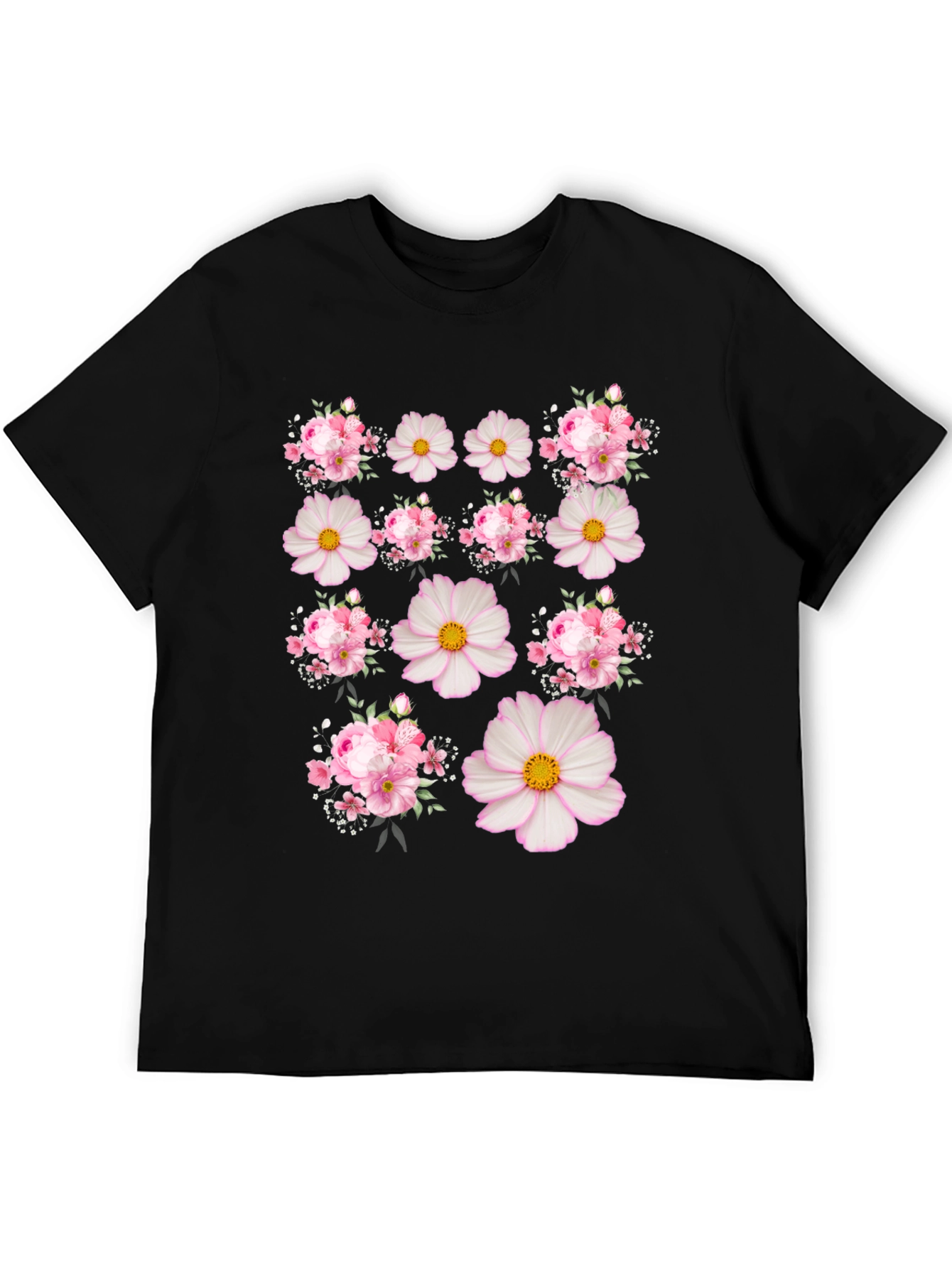 Floral Print Crew Neck T-Shirt