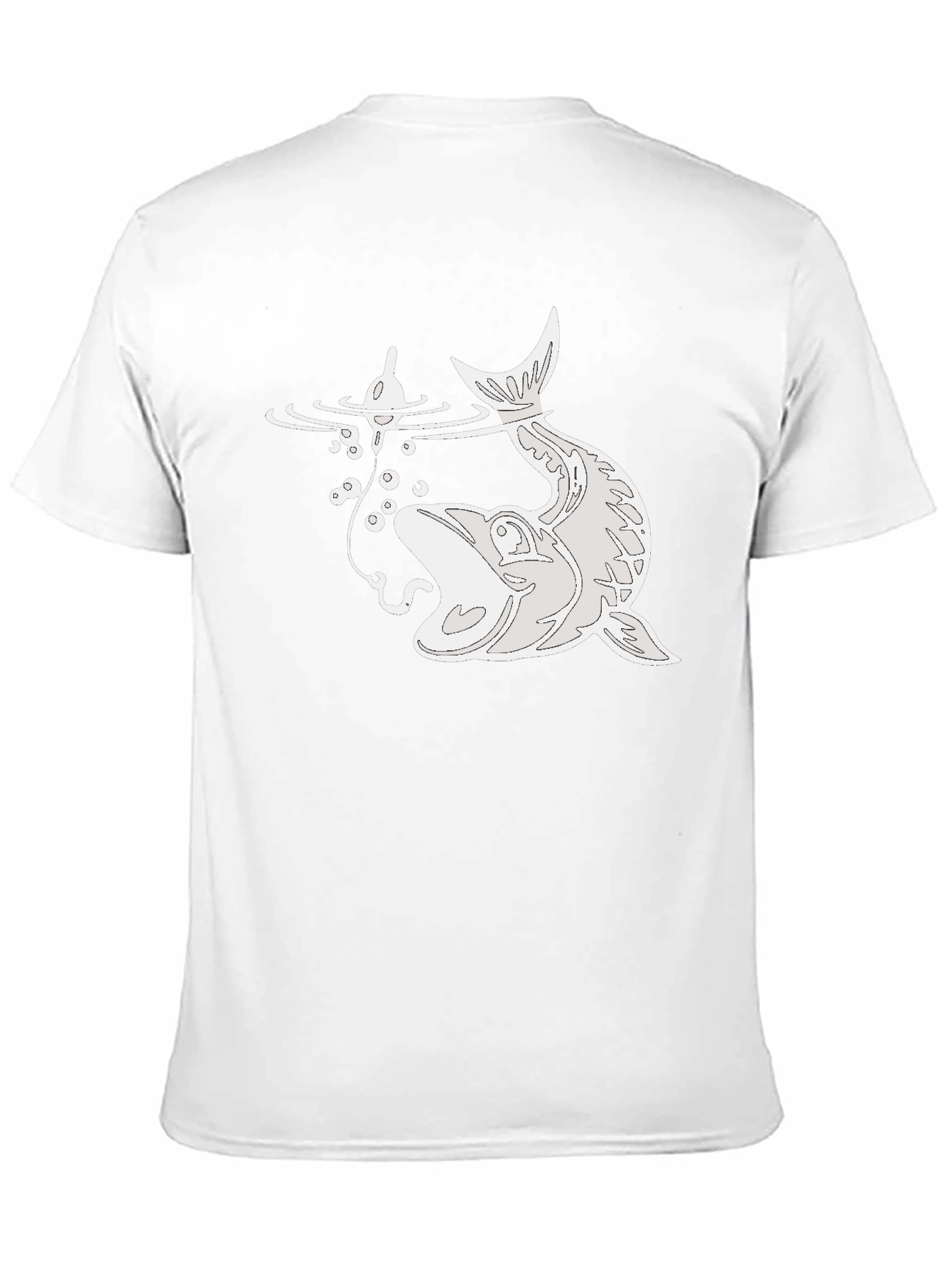 Fishing Lure Catch T-Shirt - Black Cotton