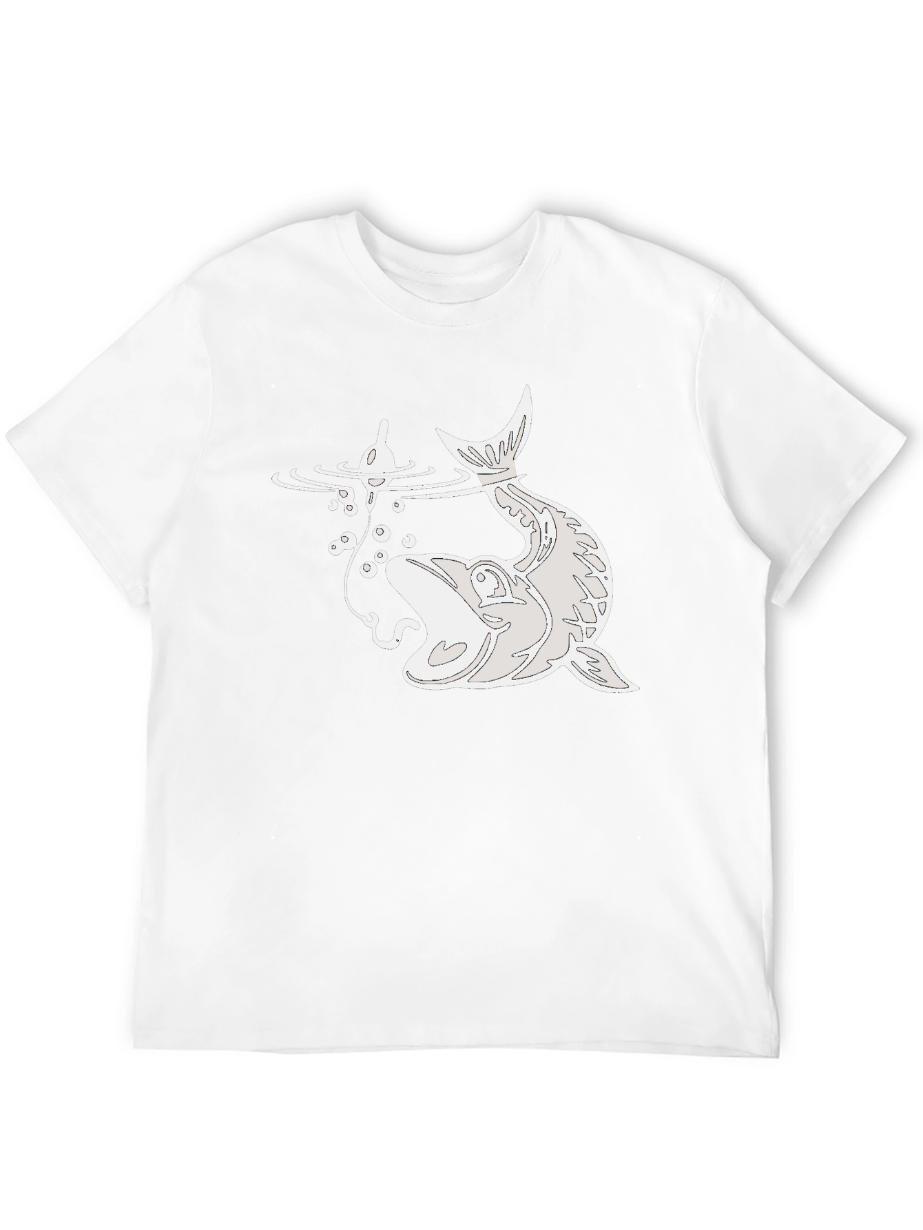Fishing Lure Catch T-Shirt - Black Cotton