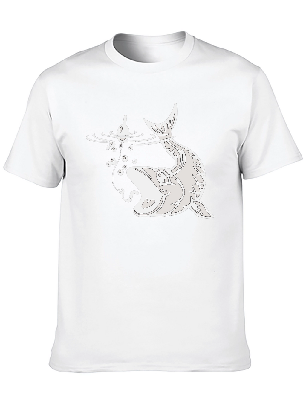 Fishing Lure Catch T-Shirt - Black Cotton