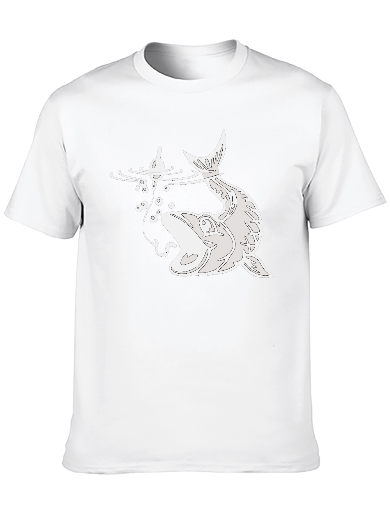 Fishing Lure Catch T-Shirt - Black Cotton