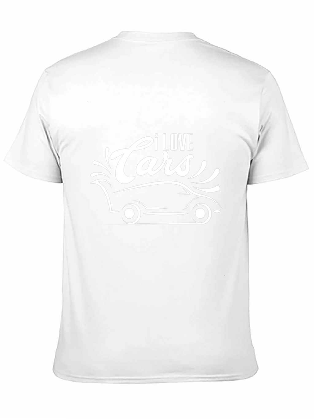 I Love Cars Graphic T-Shirt - Black