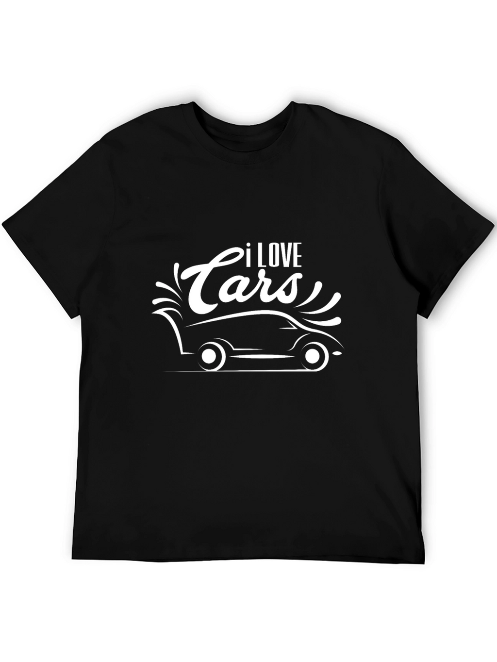 I Love Cars Graphic T-Shirt - Black