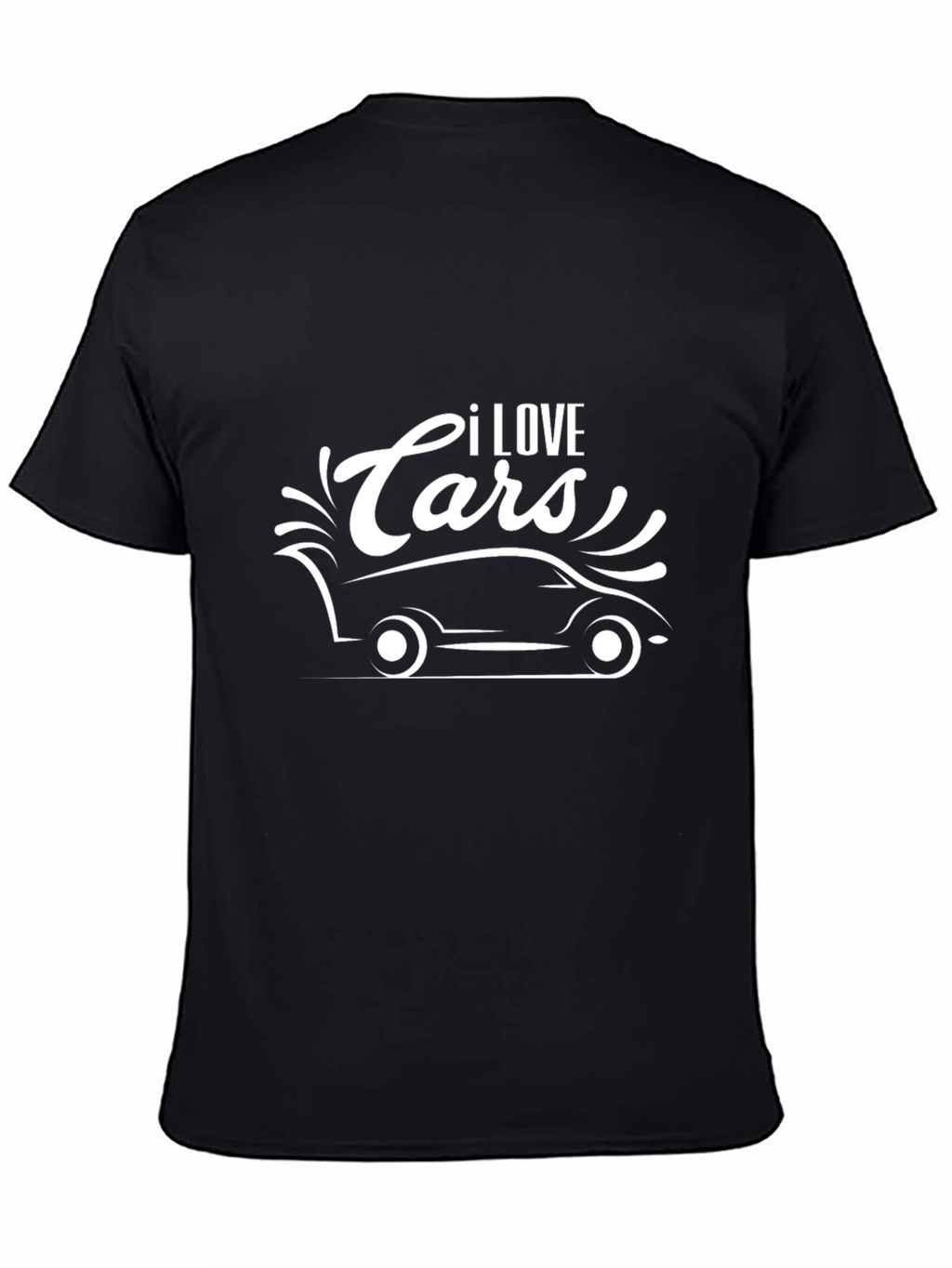I Love Cars Graphic T-Shirt - Black