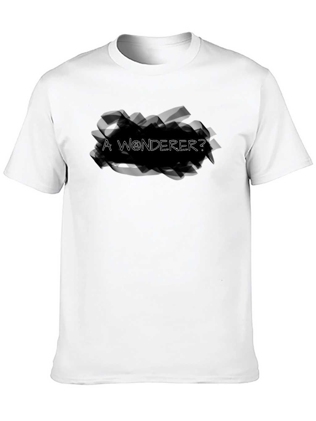 A Wonderer? Black Graphic Tee