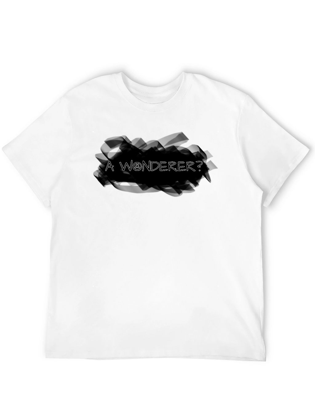 A Wonderer? Black Graphic Tee
