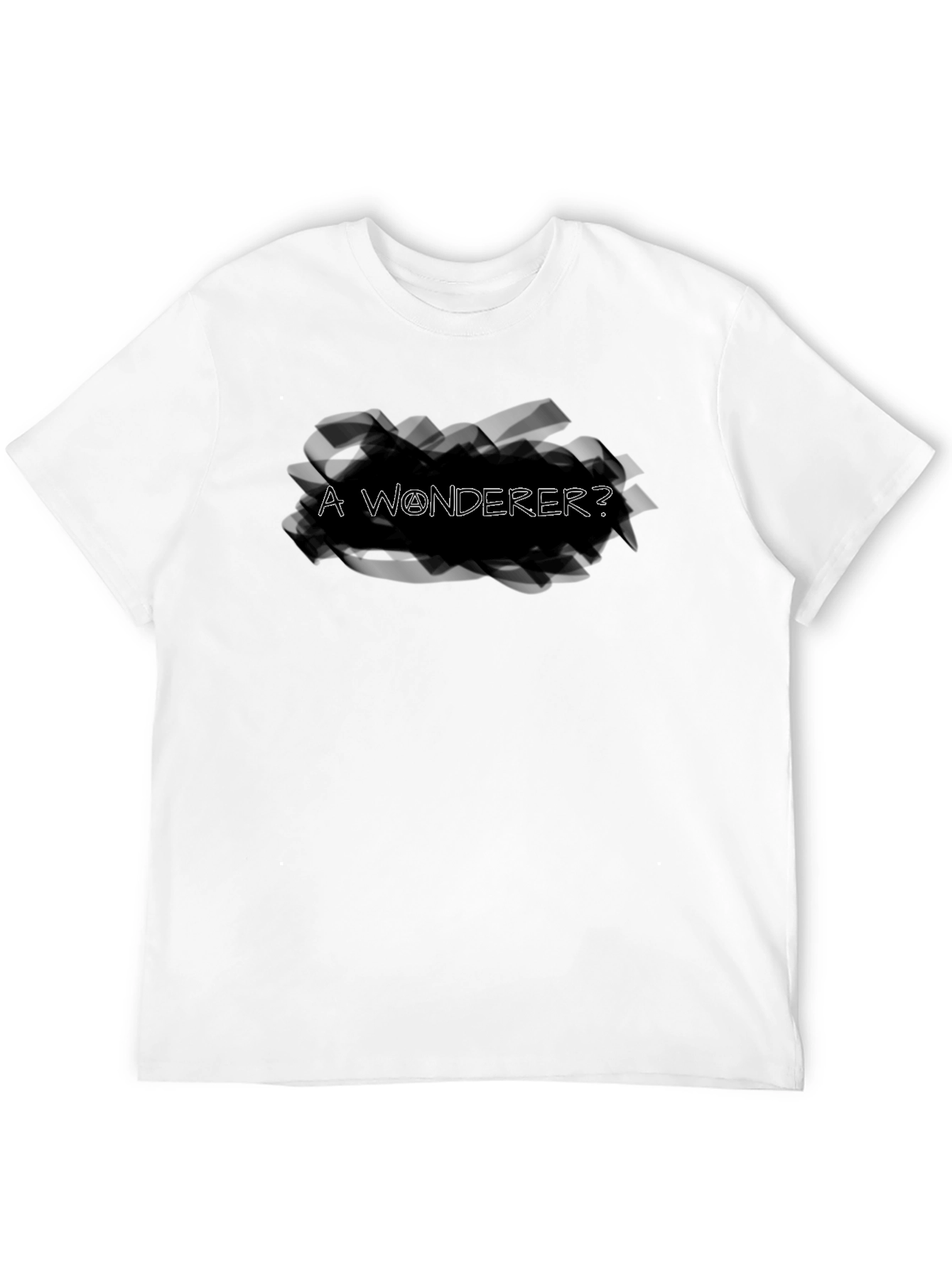 A Wonderer? Black Graphic Tee