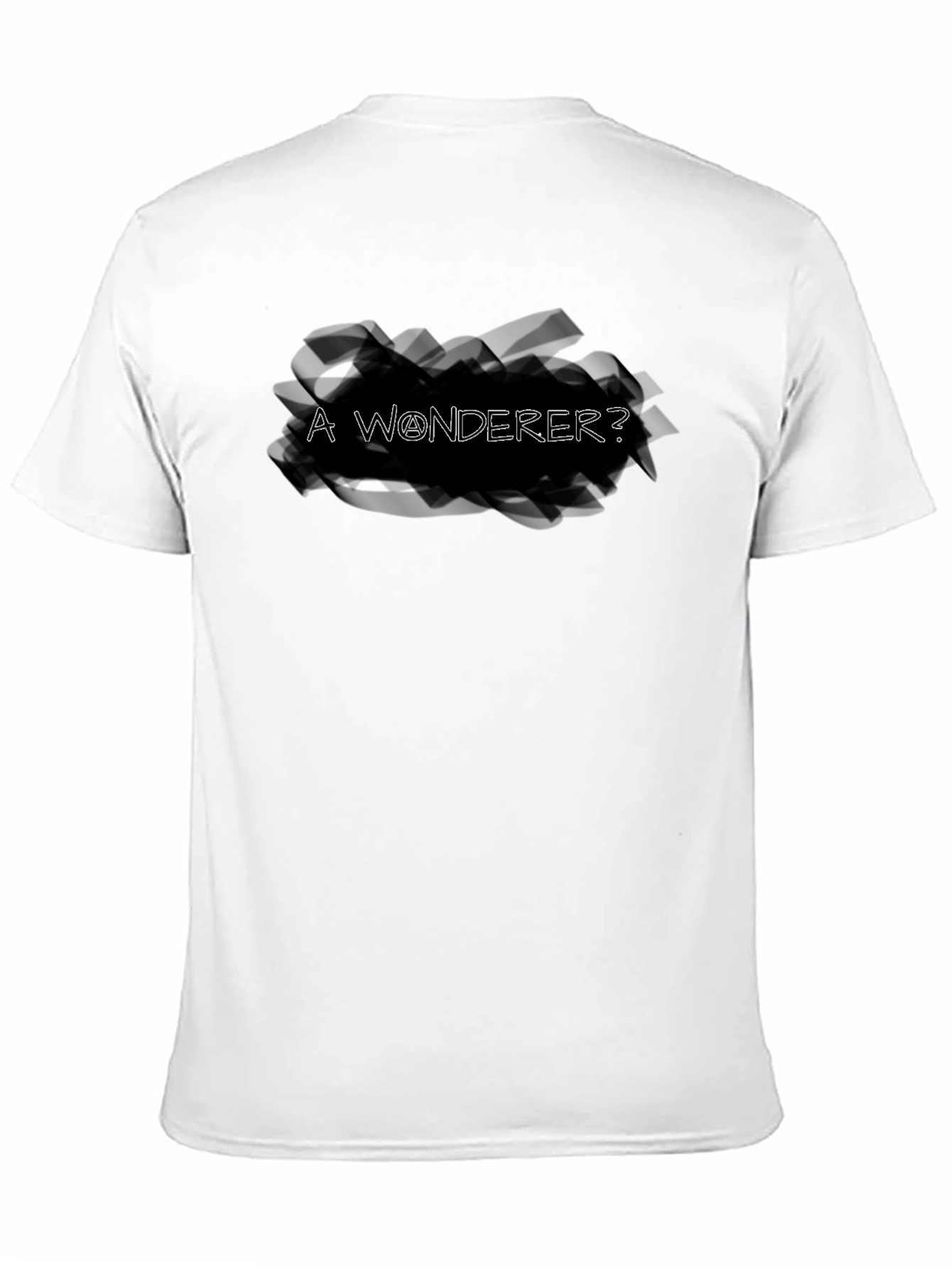A Wonderer? Black Graphic Tee
