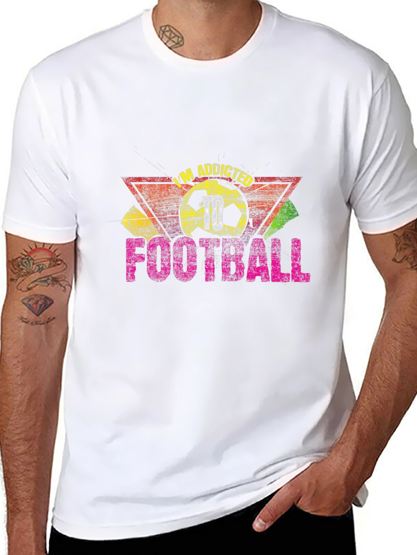 Im Addicted Football T-Shirt - Black