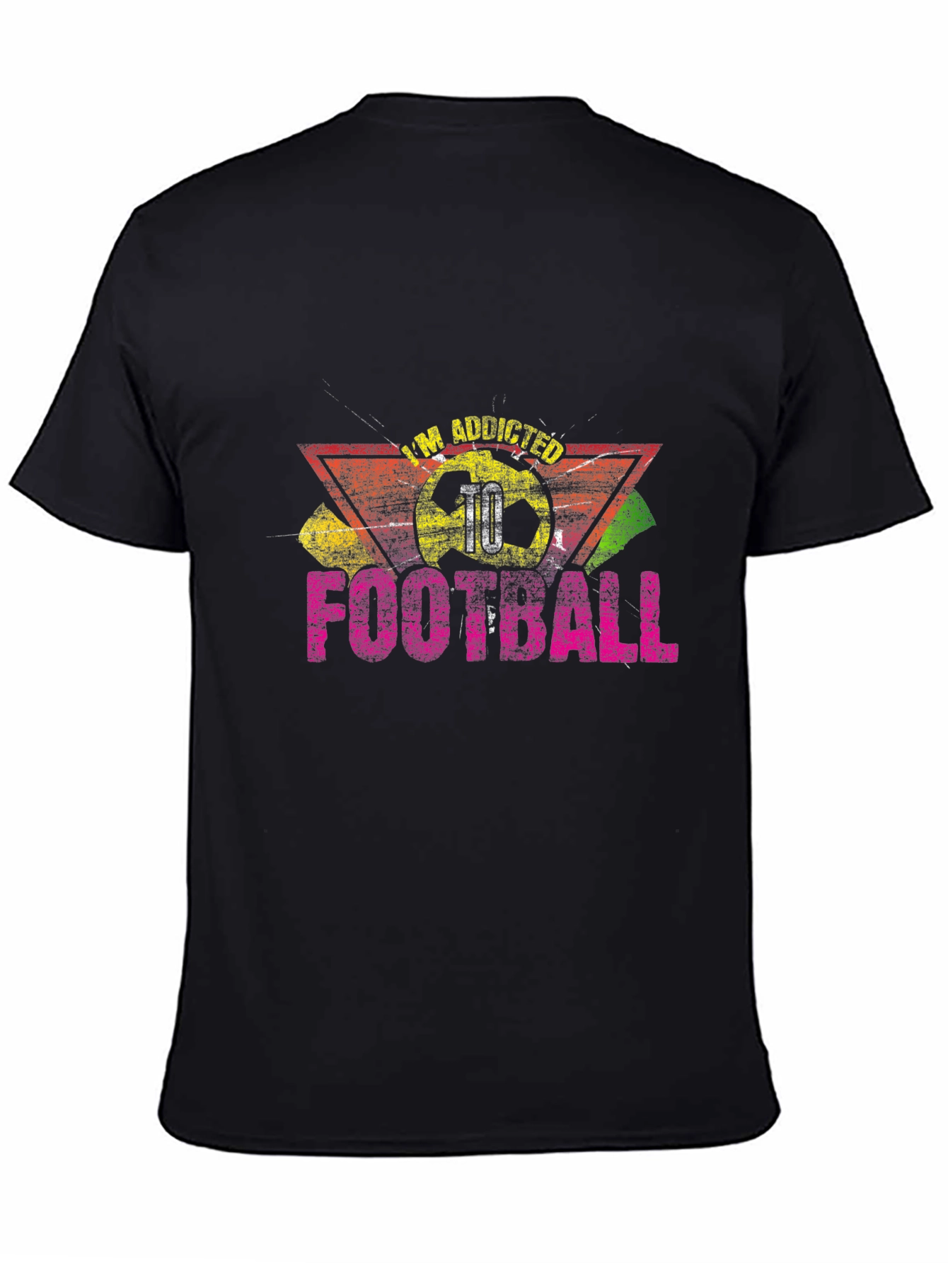 Im Addicted Football T-Shirt - Black