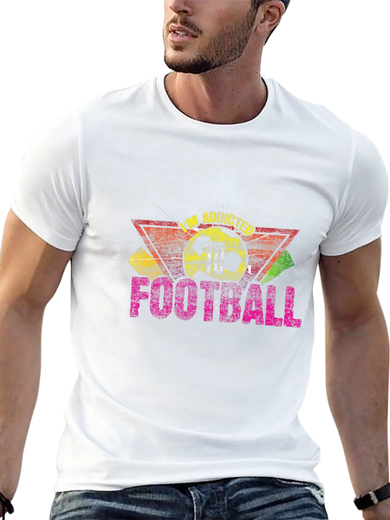 Im Addicted Football T-Shirt - Black