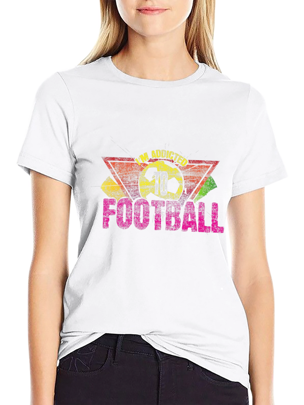 Im Addicted Football T-Shirt - Black