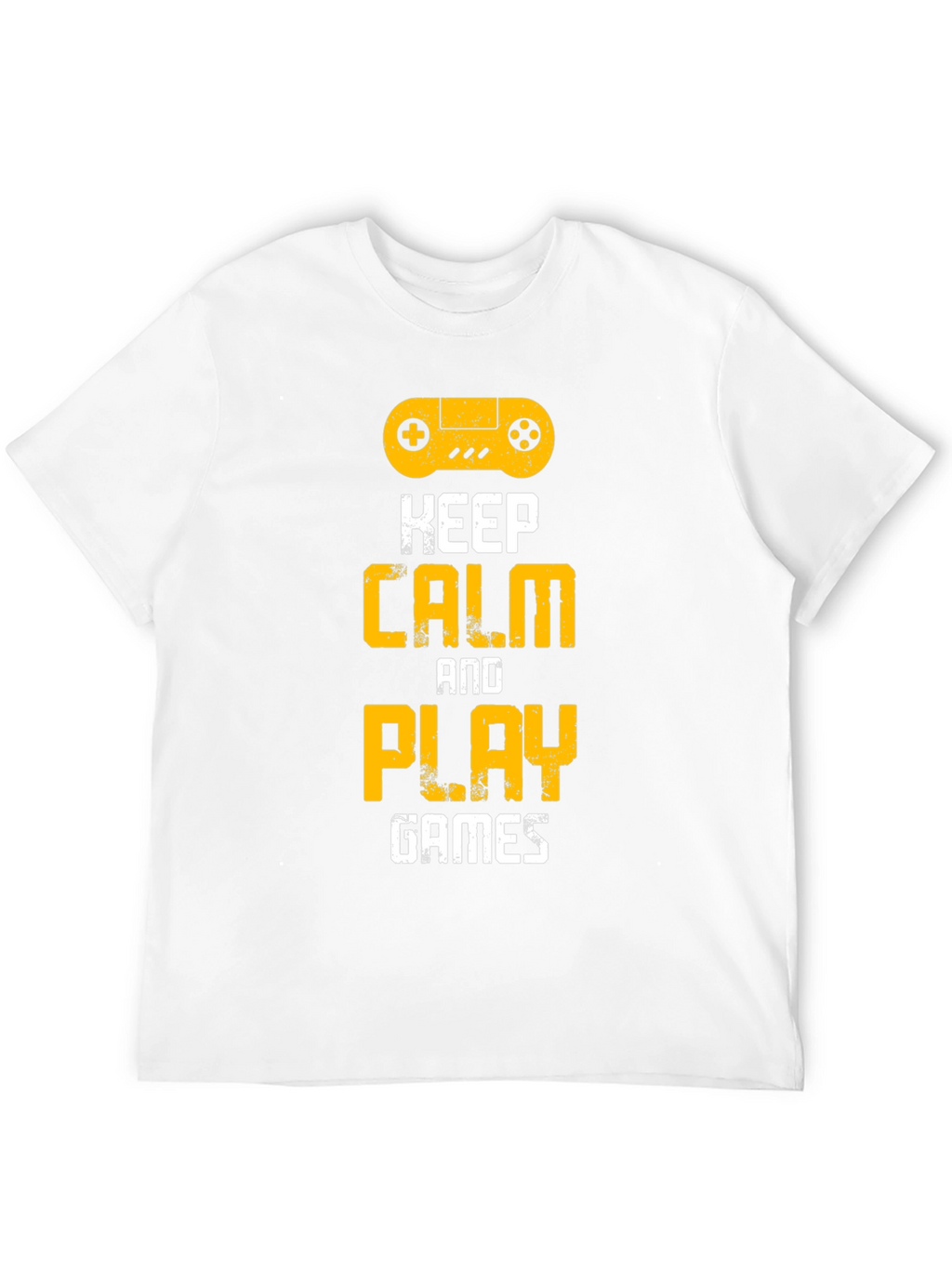 Keep Calm and Play Games Black T-Shirt