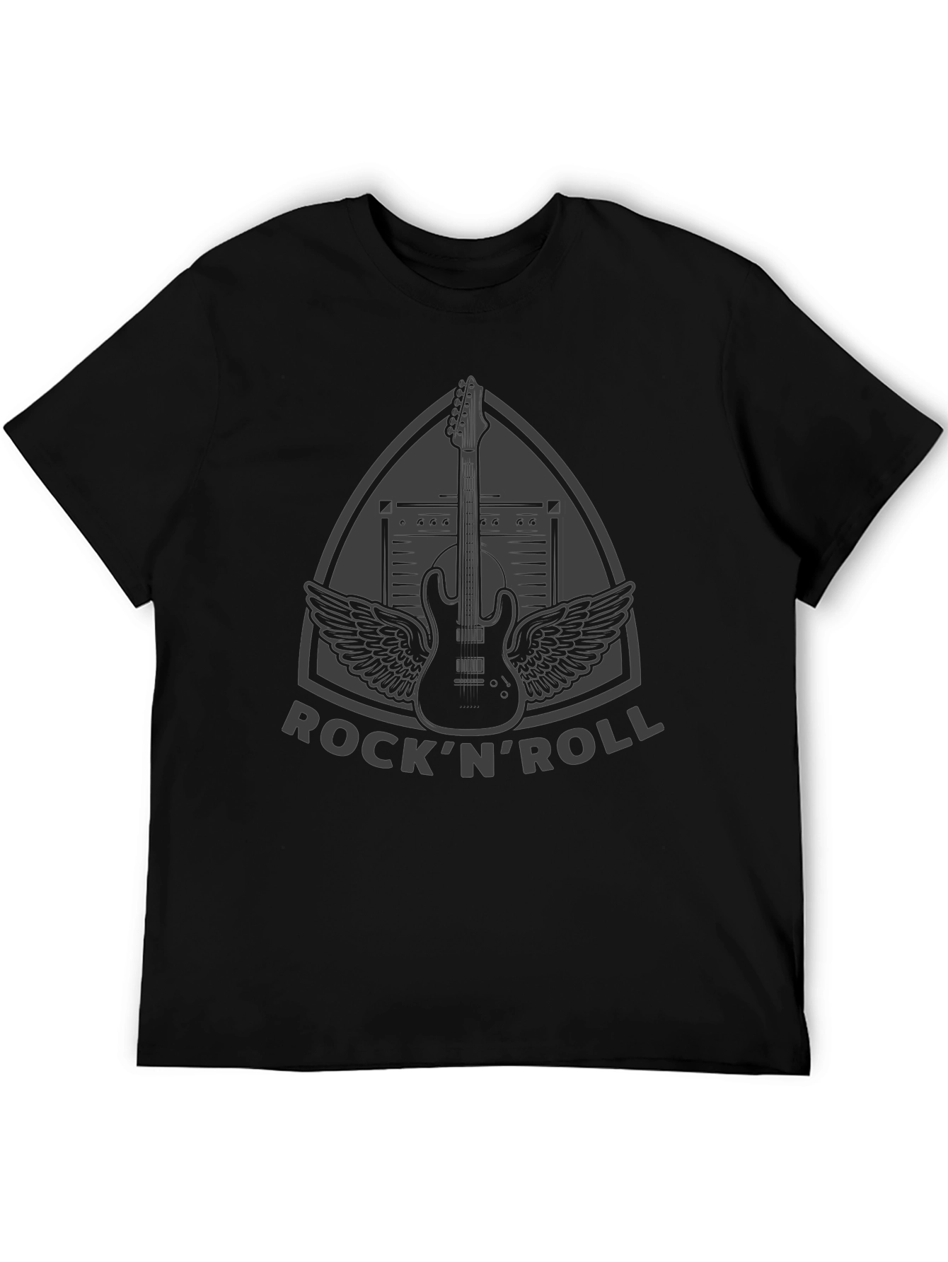 Rock N Roll Guitar Graphic T-Shirt - Classic Band Tee