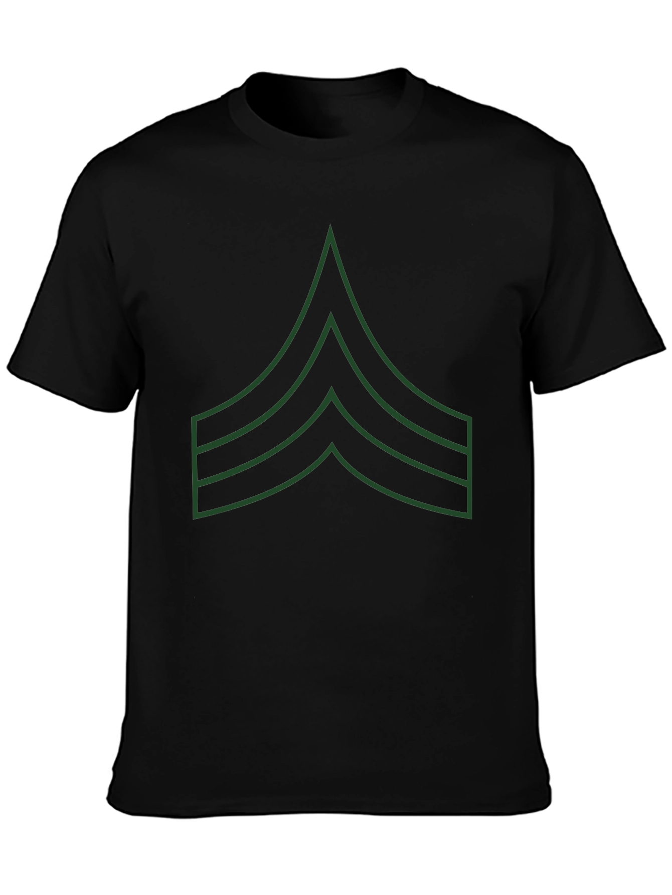 Military Stripes Graphic T-Shirt