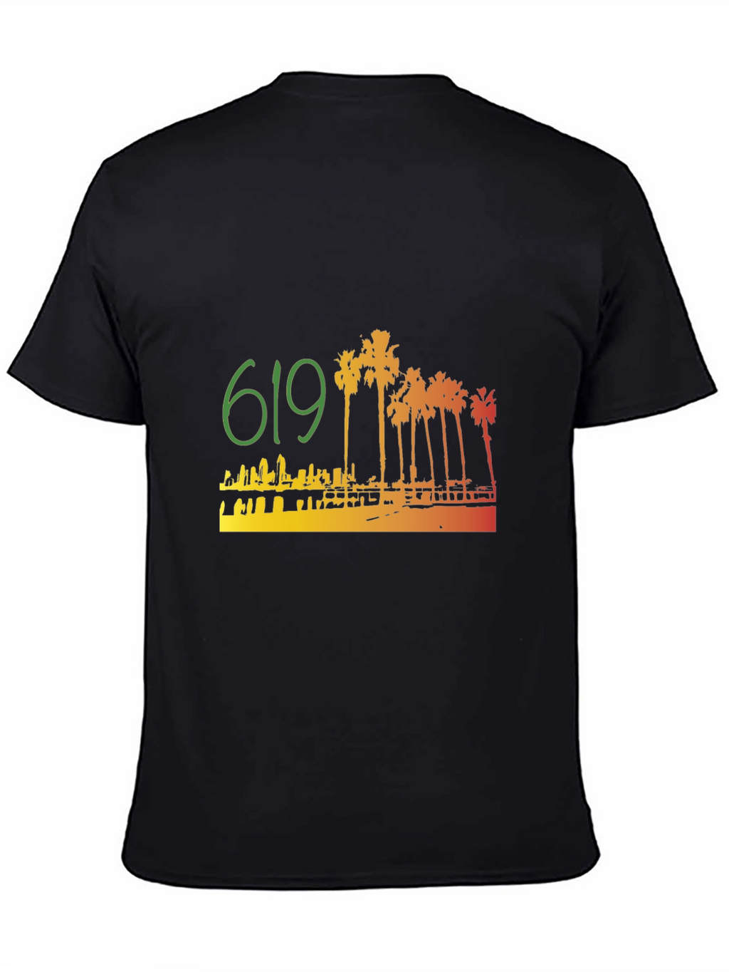 619 San Diego Palm Tree T-Shirt