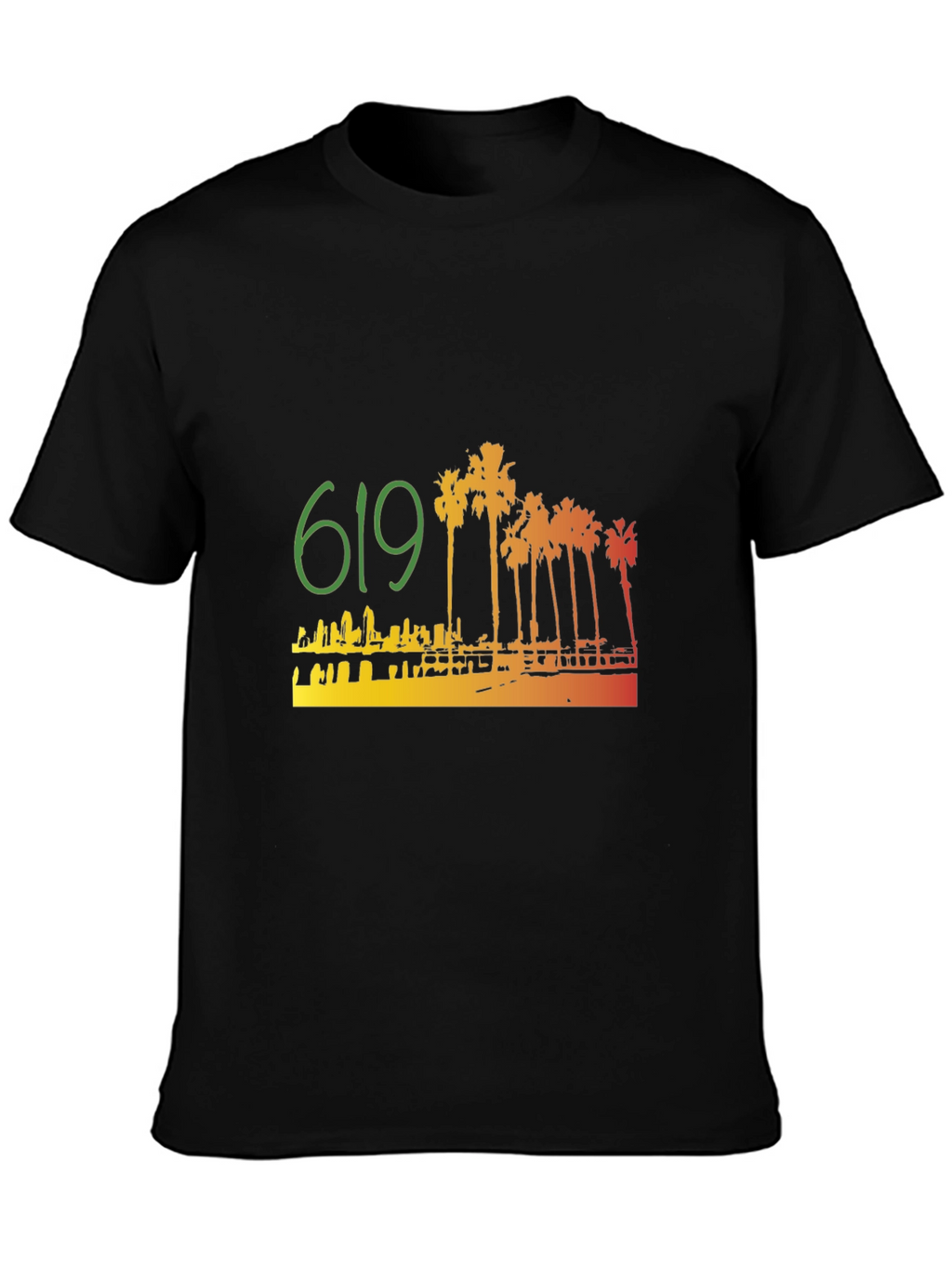 619 San Diego Palm Tree T-Shirt