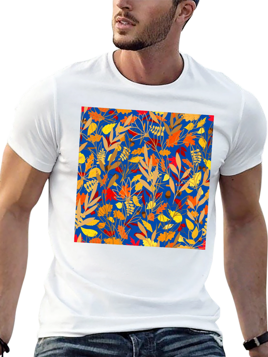 Autumn Leaves Graphic Print Tee