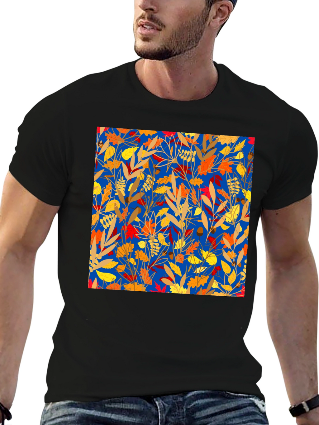 Autumn Leaves Graphic Print Tee