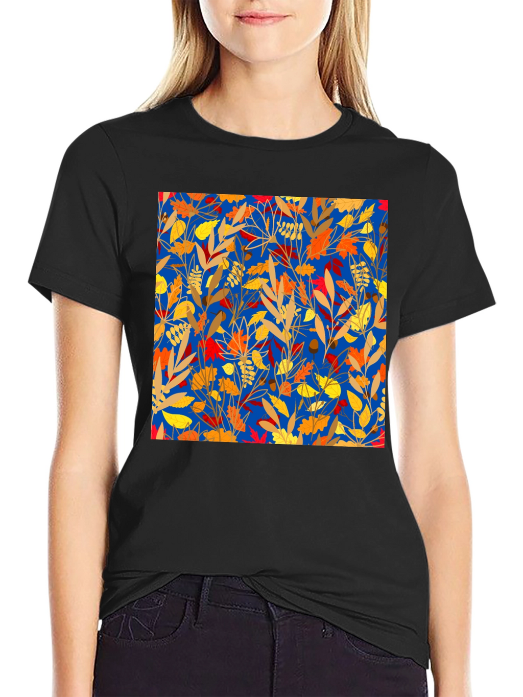 Autumn Leaves Graphic Print Tee