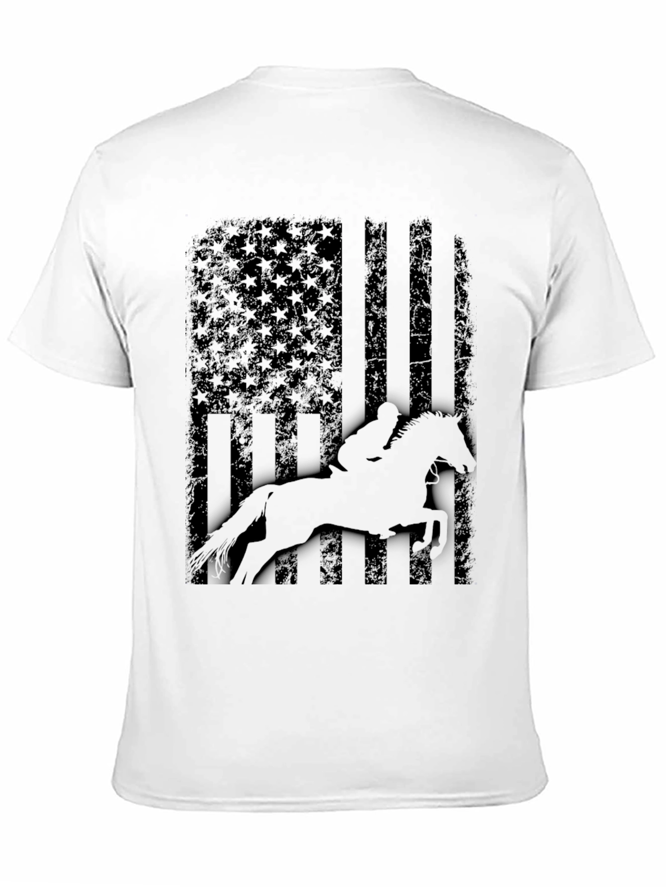 Equestrian American Flag T-Shirt