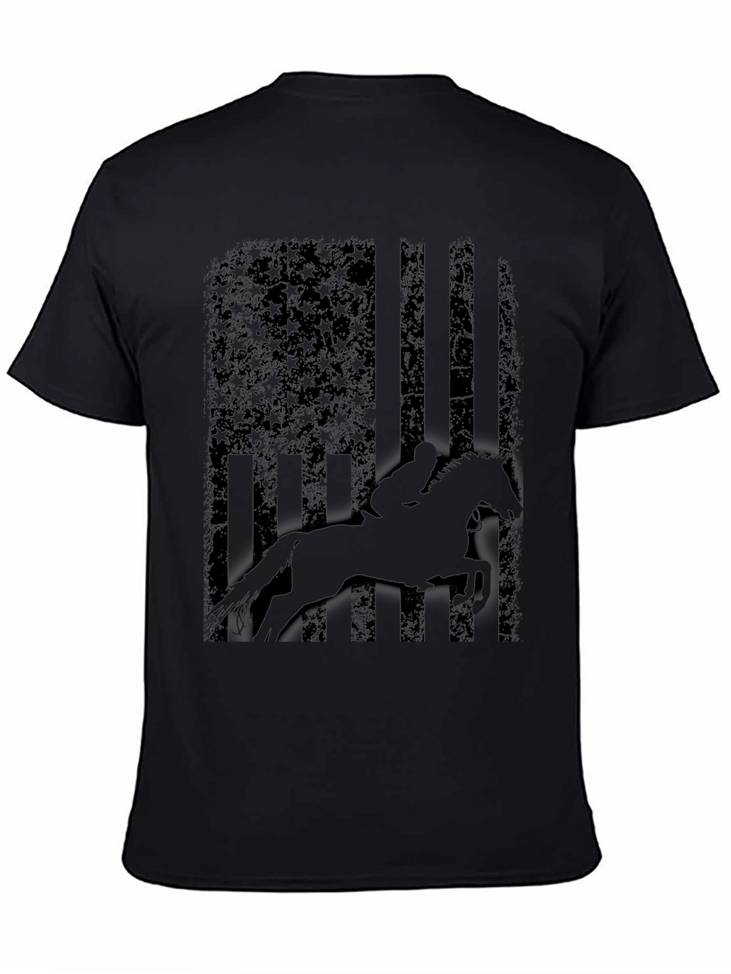 Equestrian American Flag T-Shirt