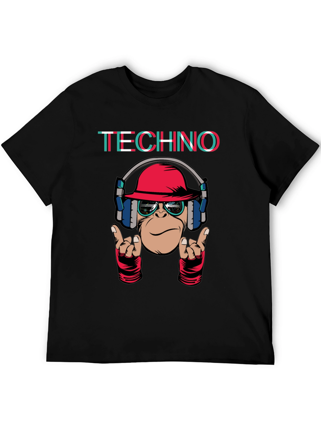 Techno Monkey Graphic T-Shirt