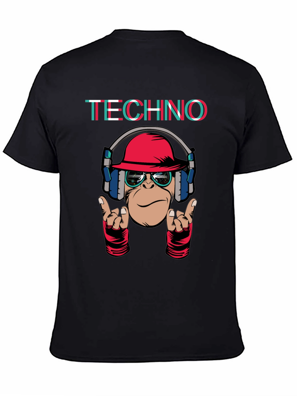 Techno Monkey Graphic T-Shirt