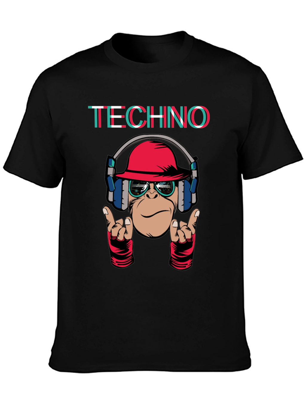Techno Monkey Graphic T-Shirt