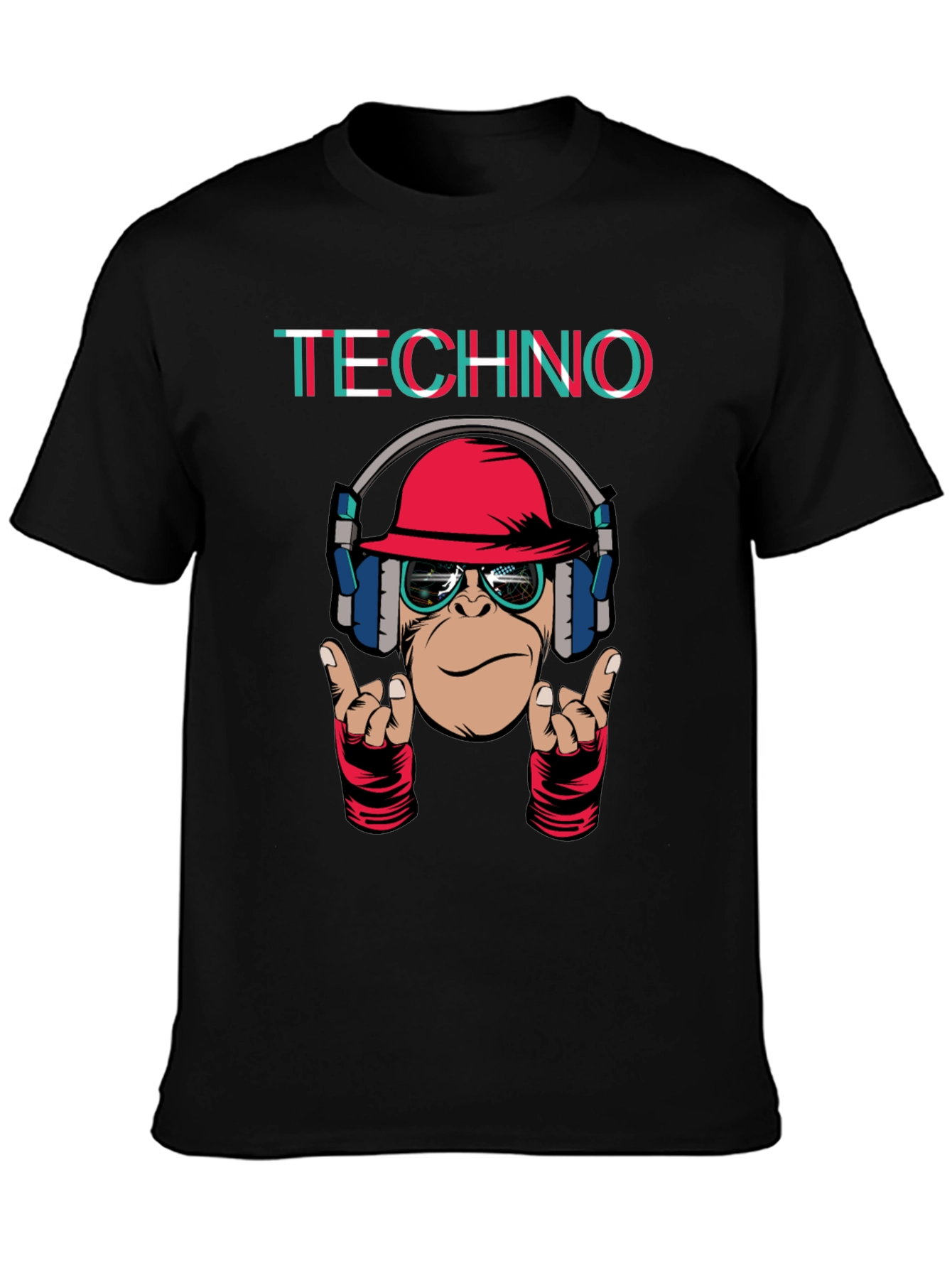 Techno Monkey Graphic T-Shirt