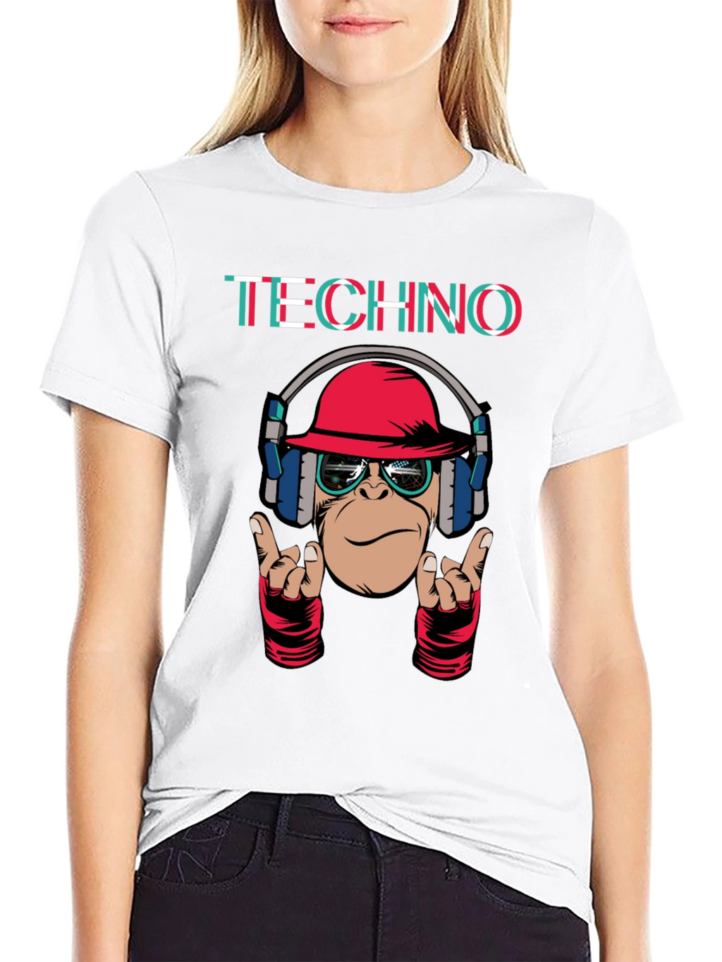 Techno Monkey Graphic T-Shirt
