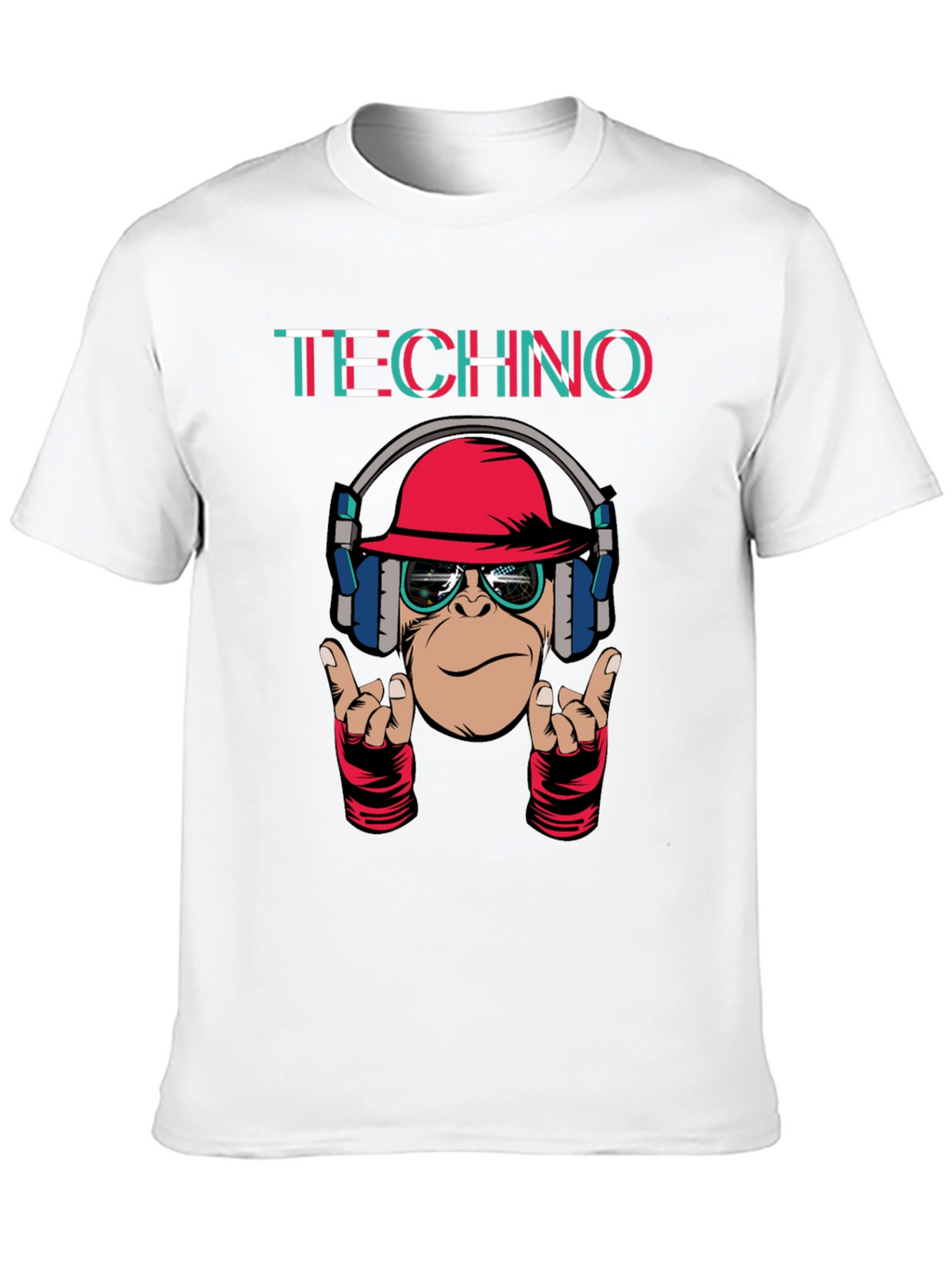 Techno Monkey Graphic T-Shirt